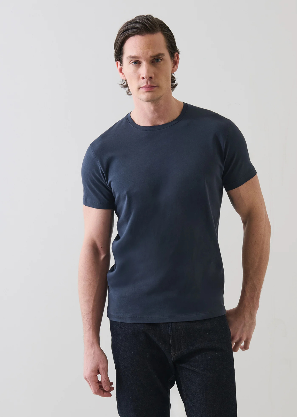 Iconic Pima Cotton Stretch Crew T-Shirt