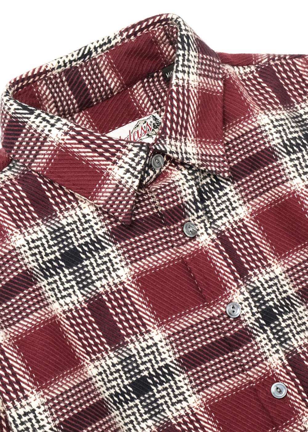Maroon Plaid Blanket Easy Shirt