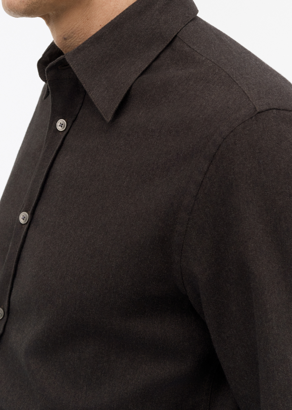 Bjorn Brushed Herringbone Shirt