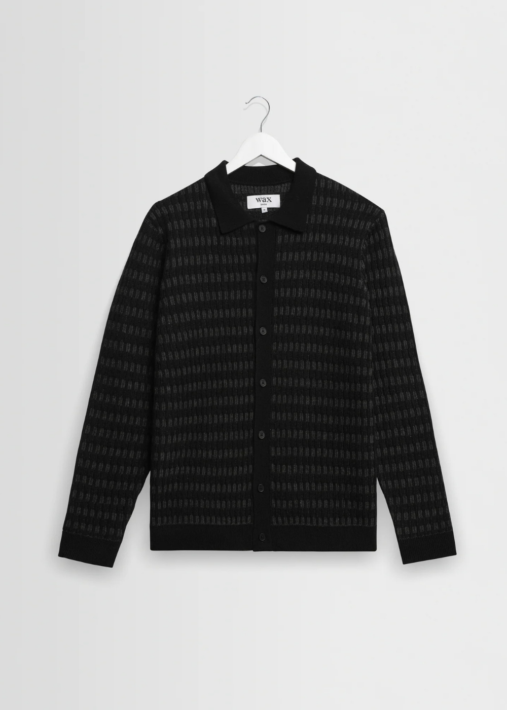 Tristan L/S Polo Wool Blend Rib Check