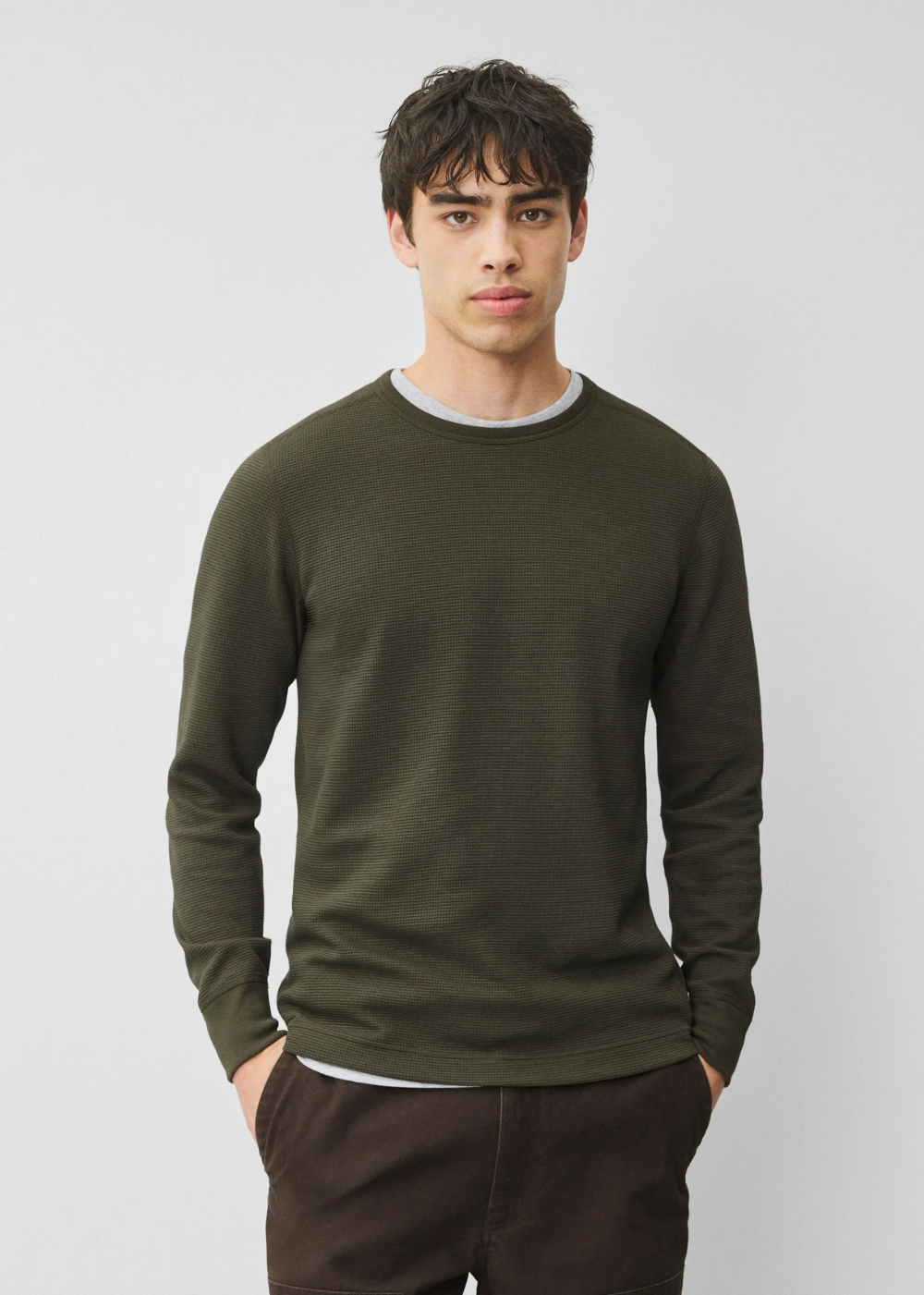 Lightweight Waffle Standard Long Sleeve
