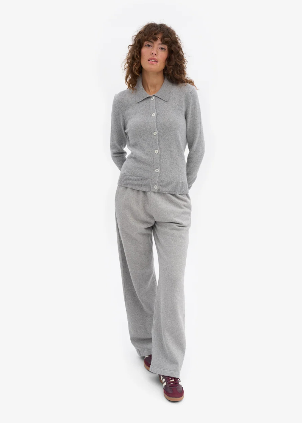 Merino Wool Collar Cardigan