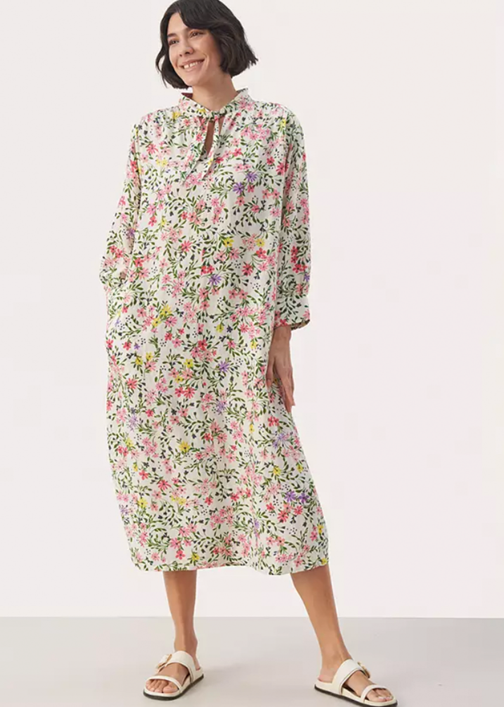 Eloisa Dress - Multi Flower Print - Part Two Canada - Danali