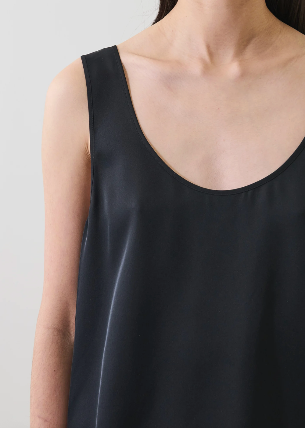 Silk Scoop Neck Tank