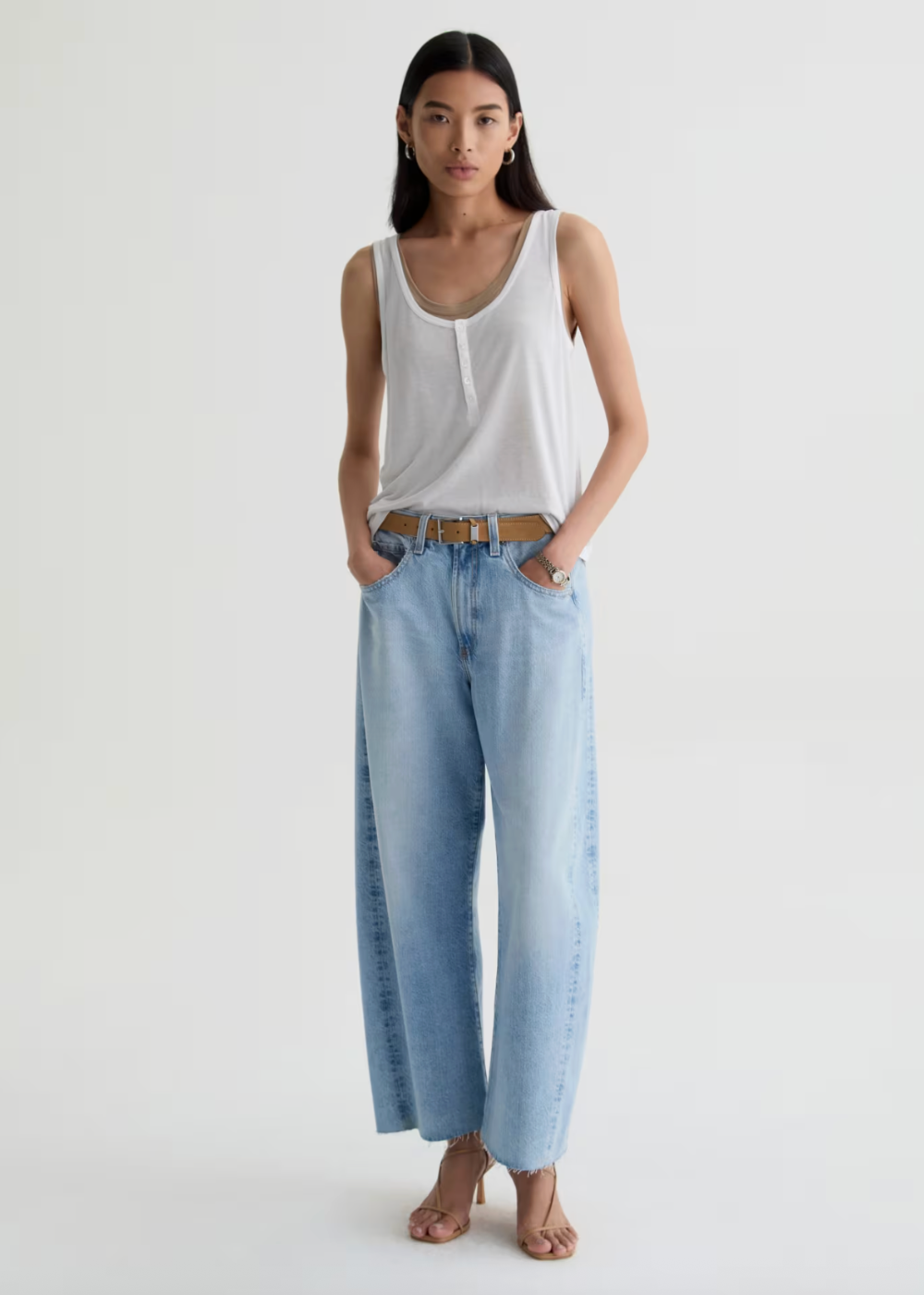Hattie Crop Barrel Jean
