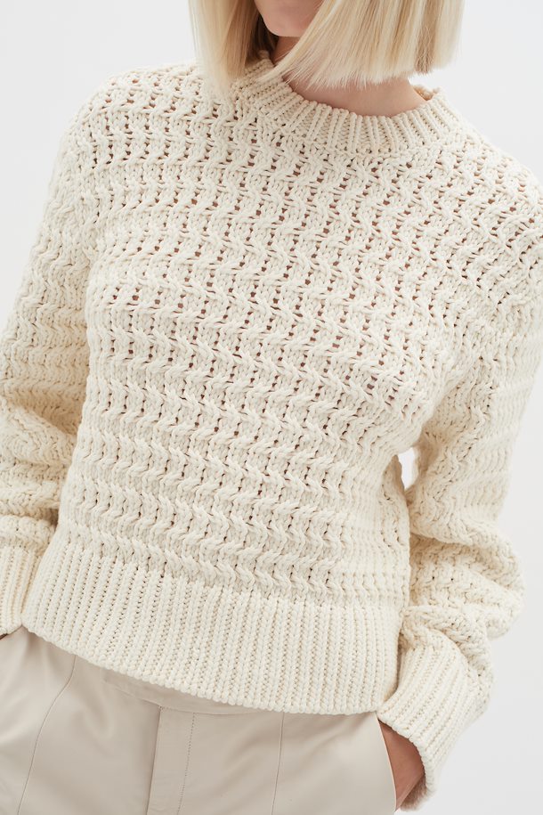 Magga Knitted Sweater - Vanilla/Off White - InWear - Danali