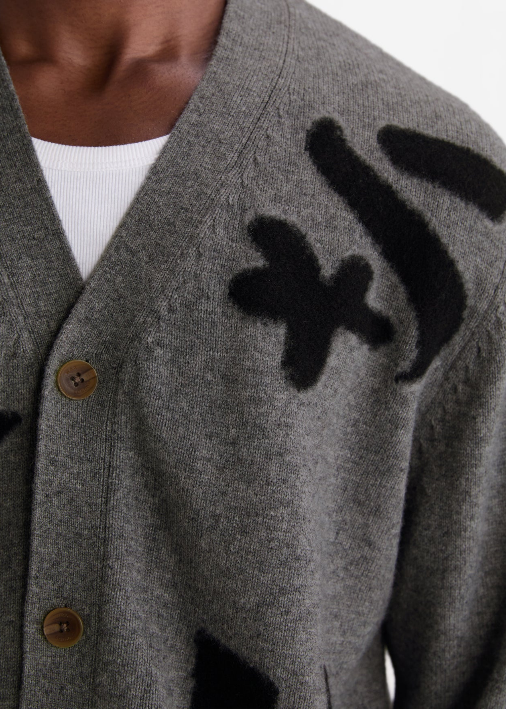 Walker Cardigan Felted Applique