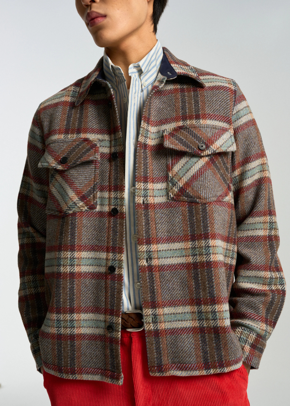 Wool Field Plaid Jacket
