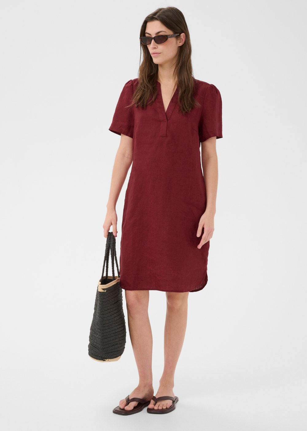 Aminase Linen Dress