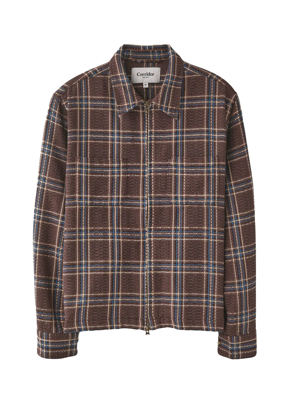 Venice Plaid Zip Jacket - Brown - Corridor Canada - Danali