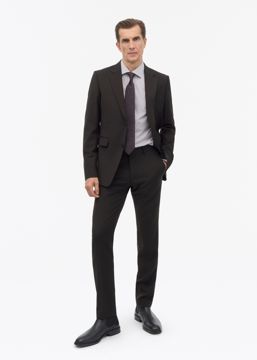 Tenuta Wool Plain Weave Trouser