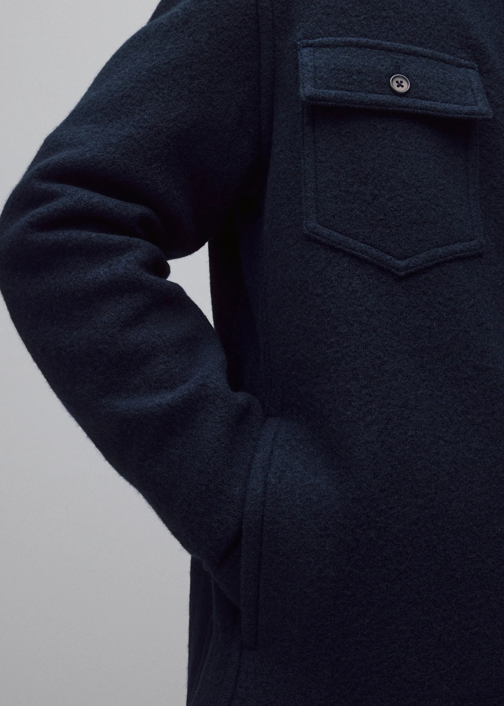 Boiled Wool Warden Standard Overshirt