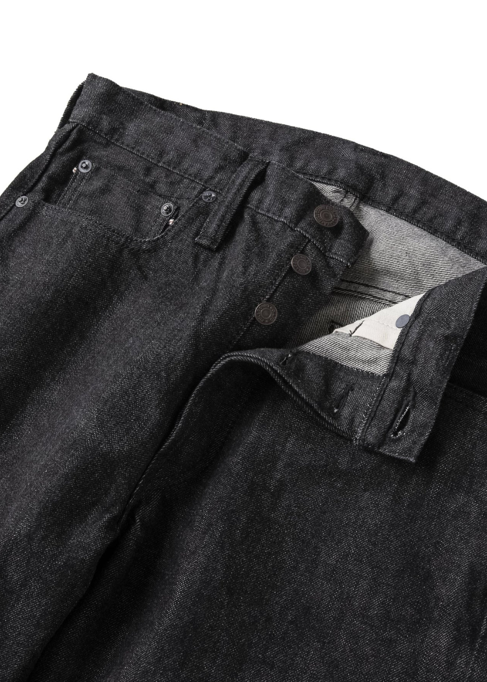 Straight Black Selvedge Denim