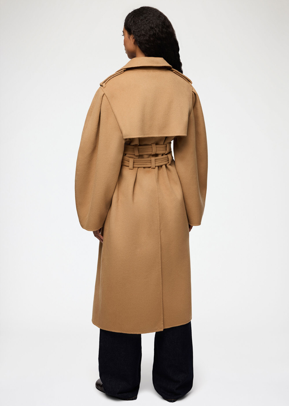 Splittable Wool Trench Coat