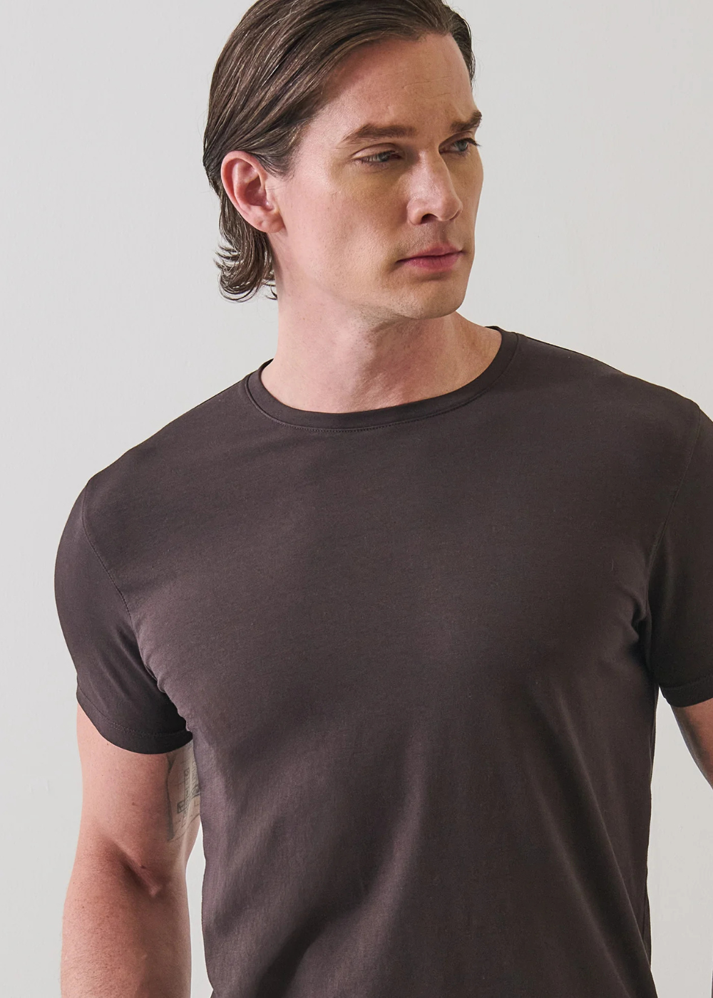 Iconic Pima Cotton Stretch Crew T-Shirt