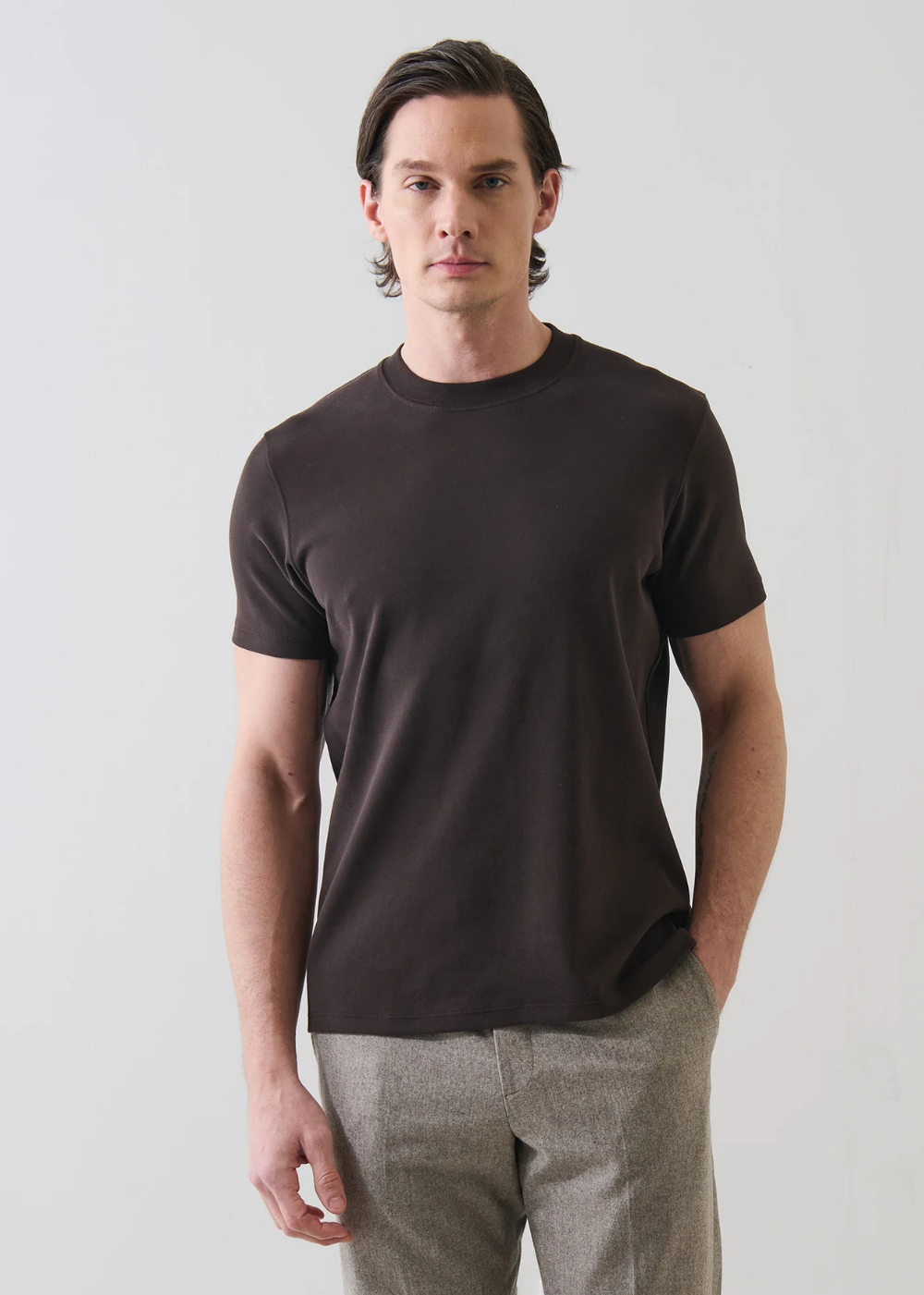 Pima Stretch Heavyweight Crew T-Shirt