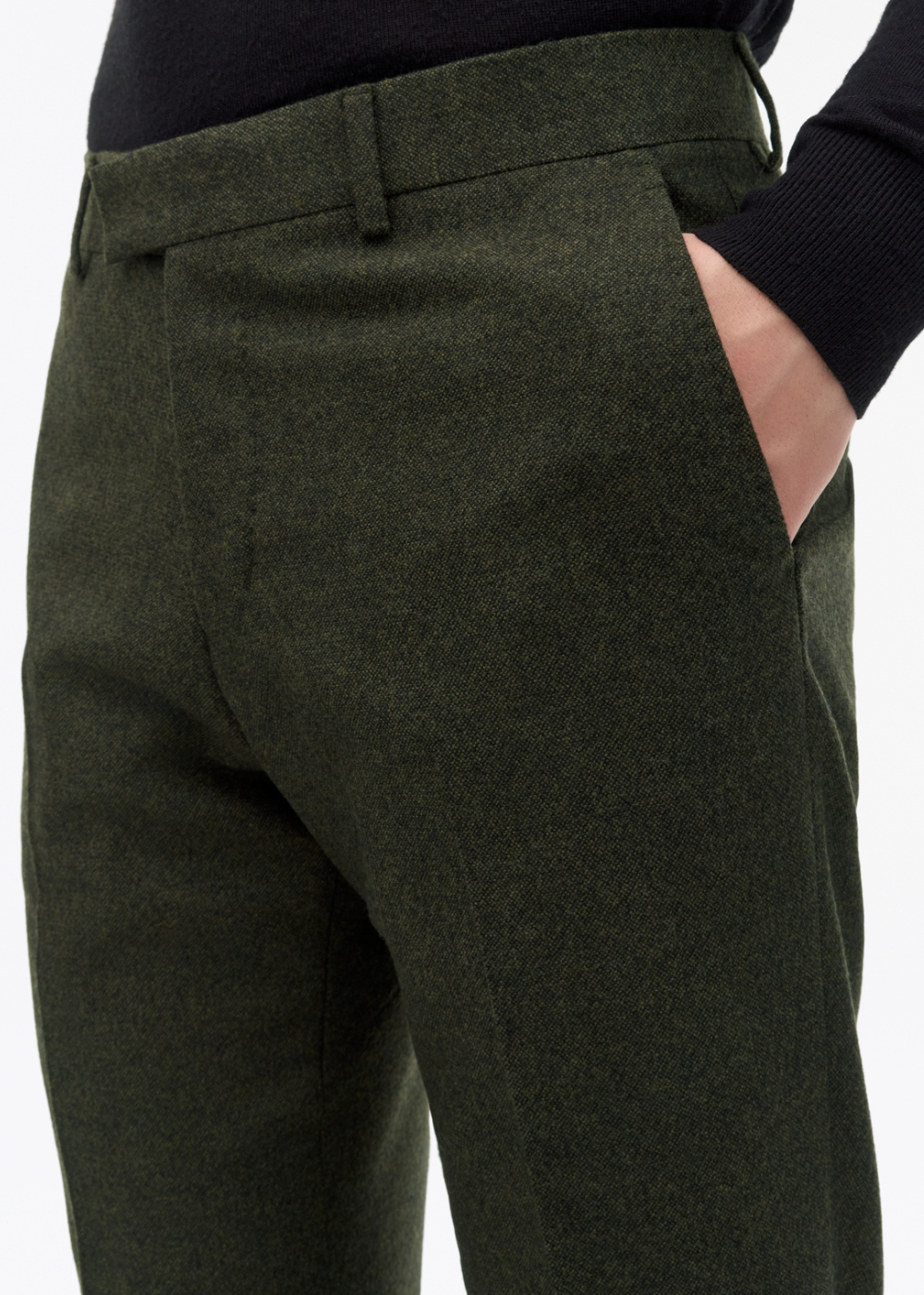 Tenuta Stretch Brushed Wool Trouser