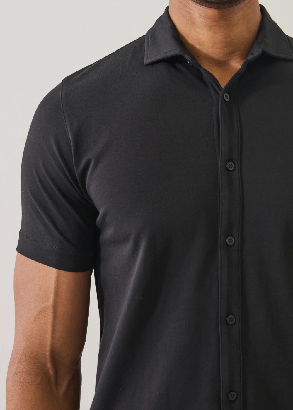 Iconic Pima Cotton Stretch Button Front Shirt