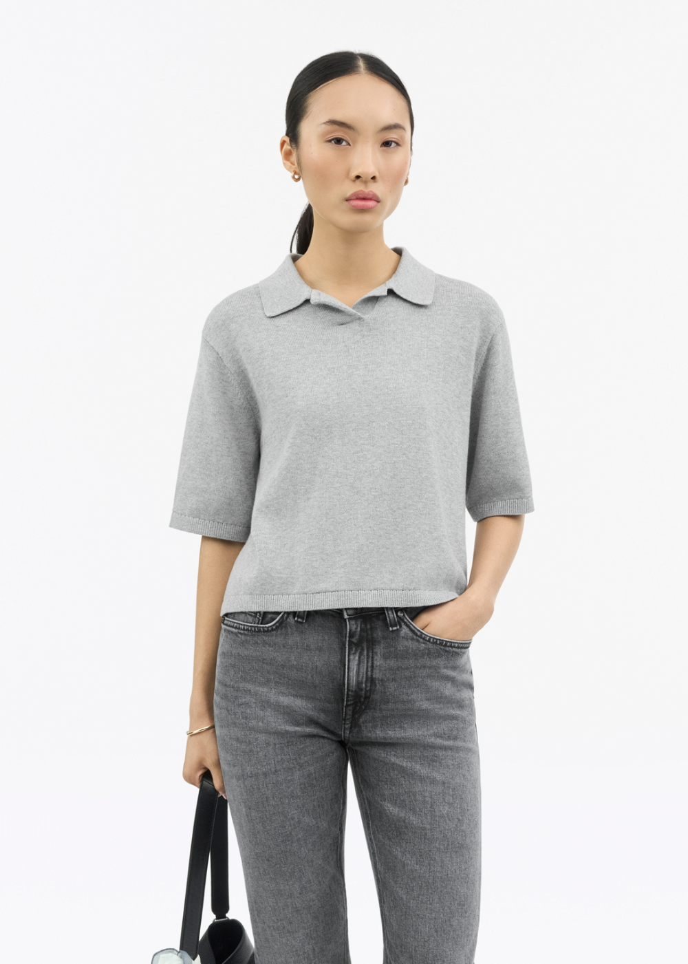 Bonnie Cotton Cashmere Polo