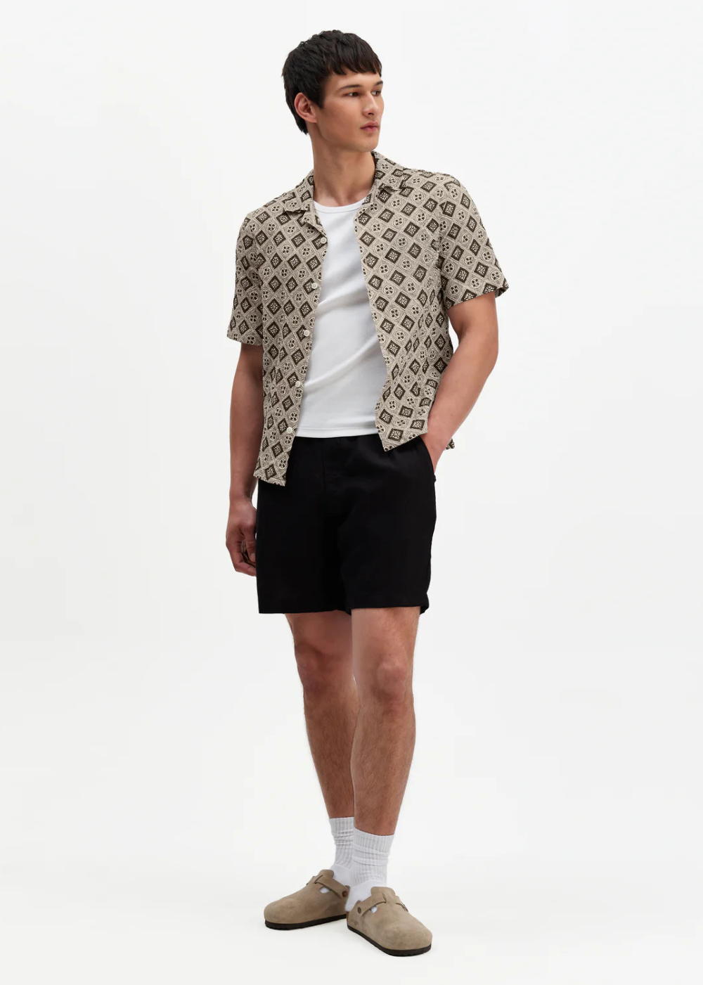 Didcot SS Shirt Cotton Tile Print