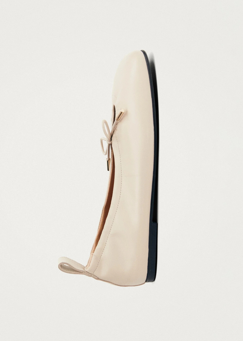 Rosalind Cream Leather Ballet Flats