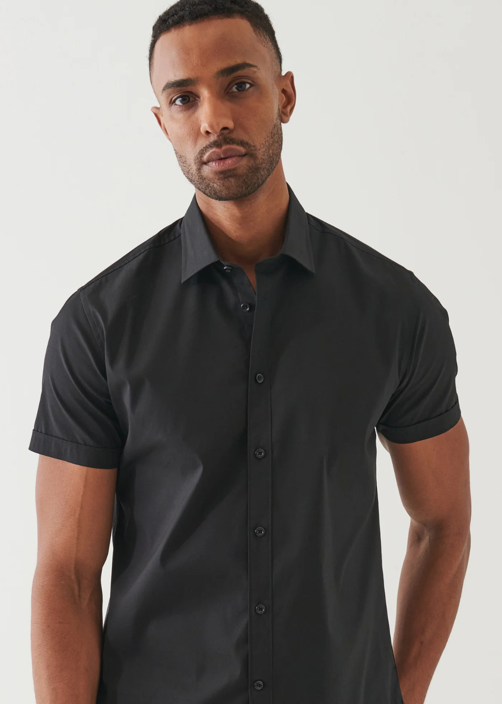 Cotton Stretch Short Sleeve Shirt