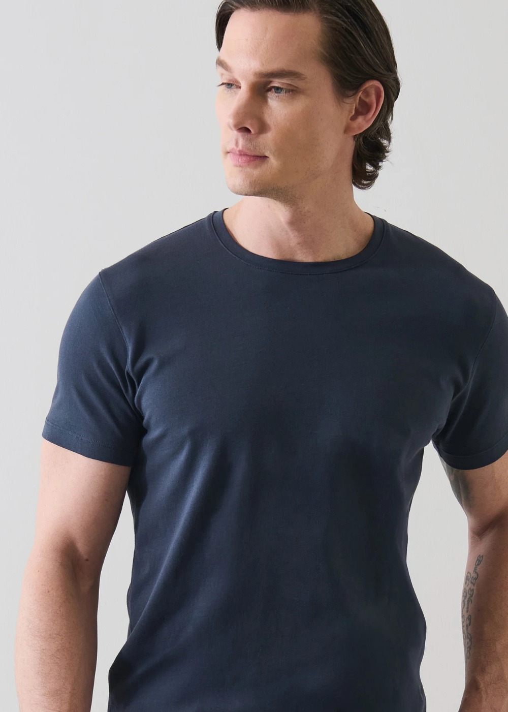 Iconic Pima Cotton Stretch Crew T-Shirt