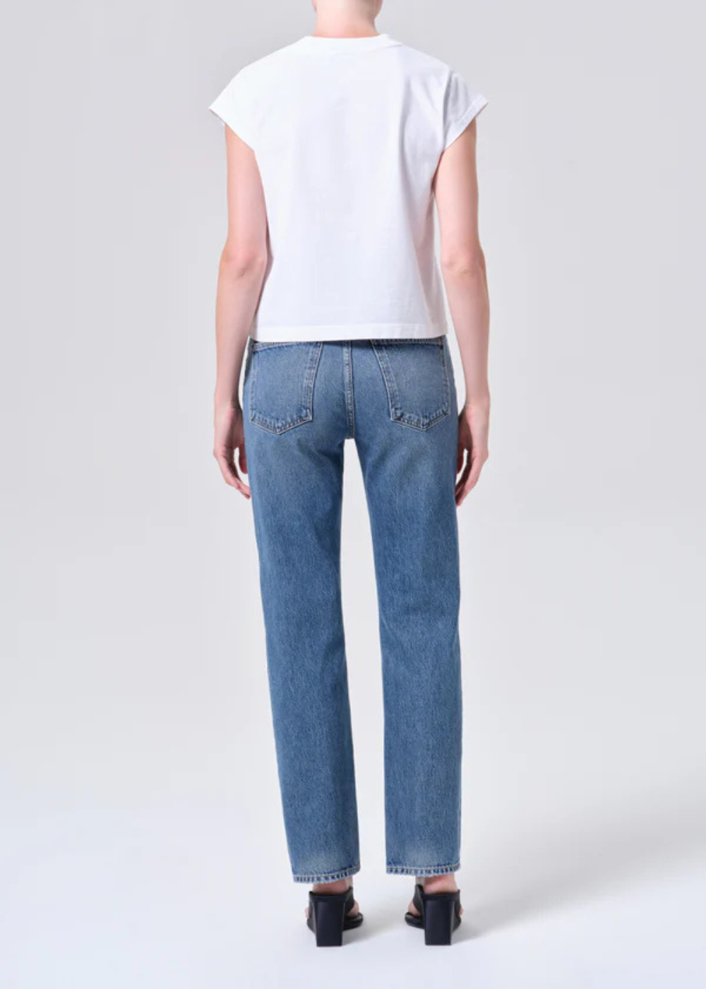 Lana Mid Rise Straight Jean