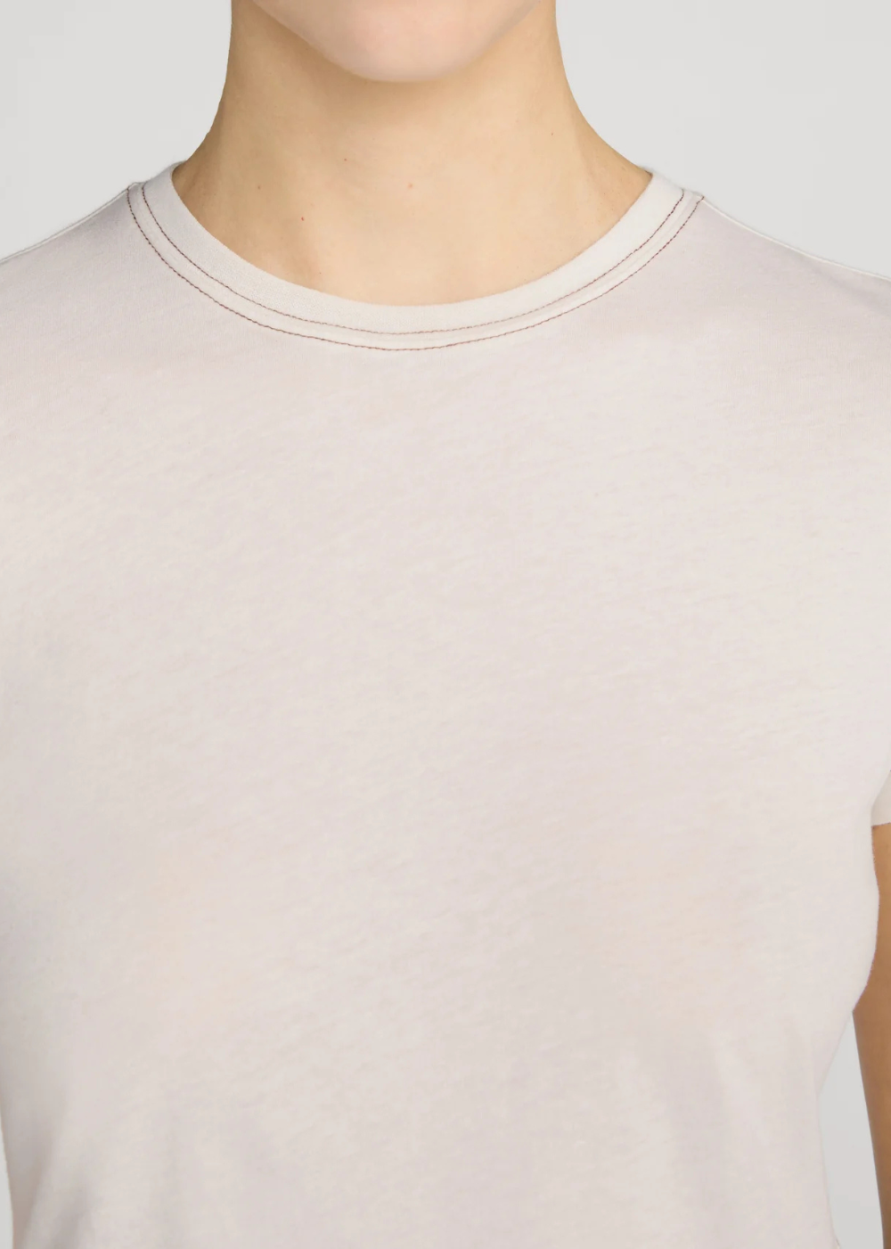 The Contrast Stitch Baby Tee