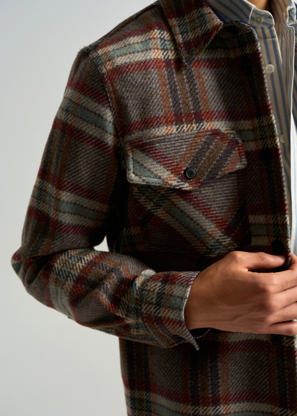 Wool Field Plaid Jacket