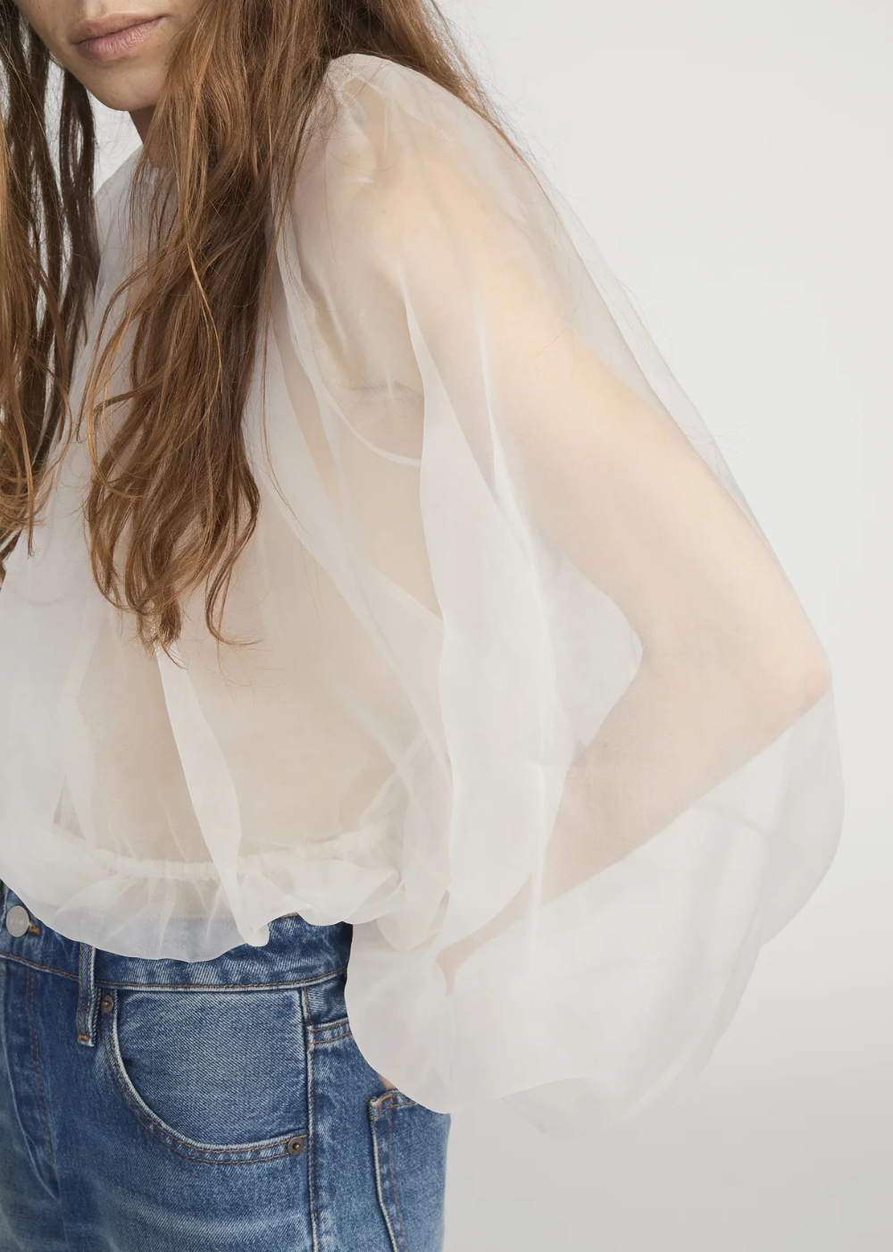The Shear Balloon Blouse