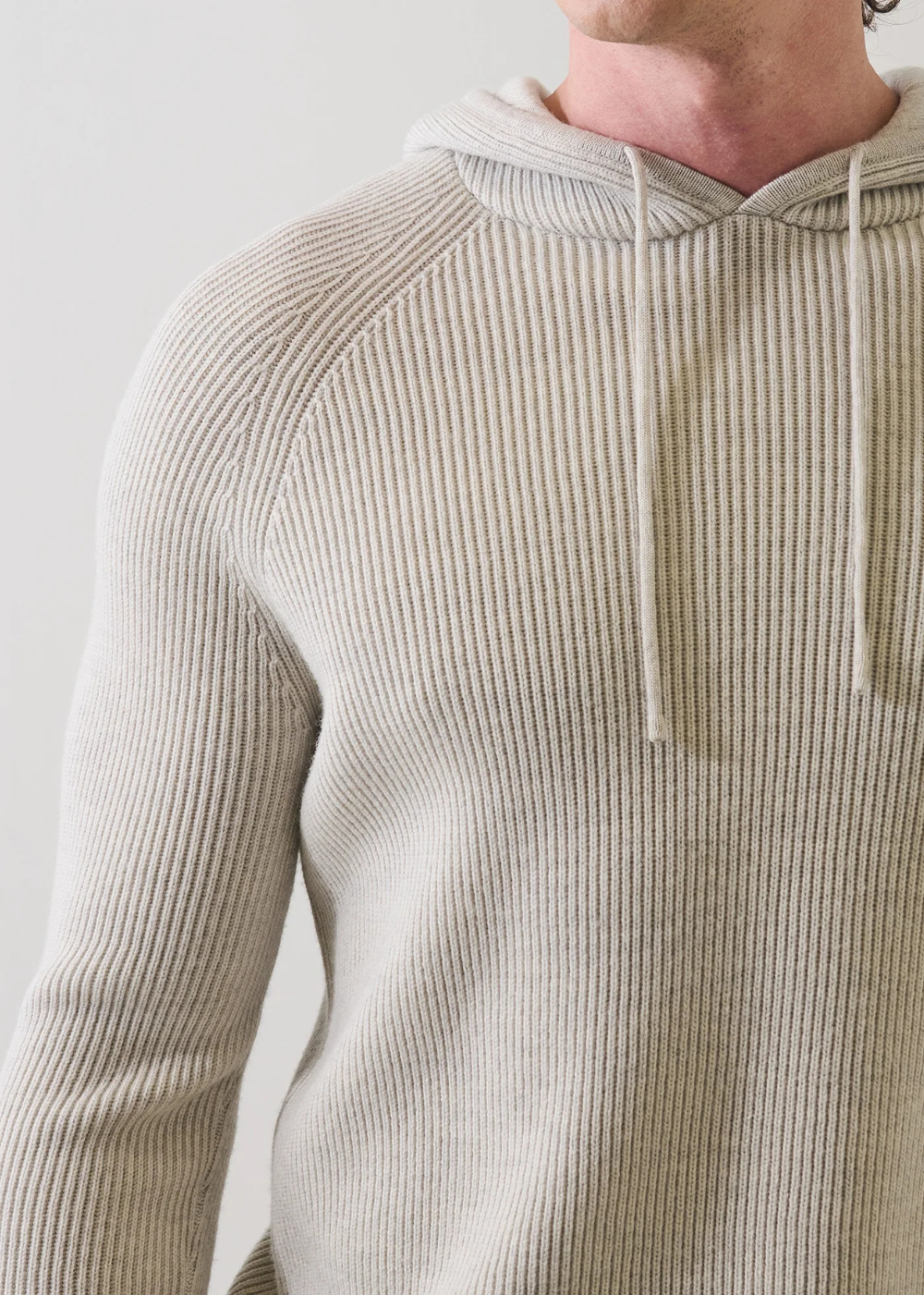 Ribbed Popover Hoodie