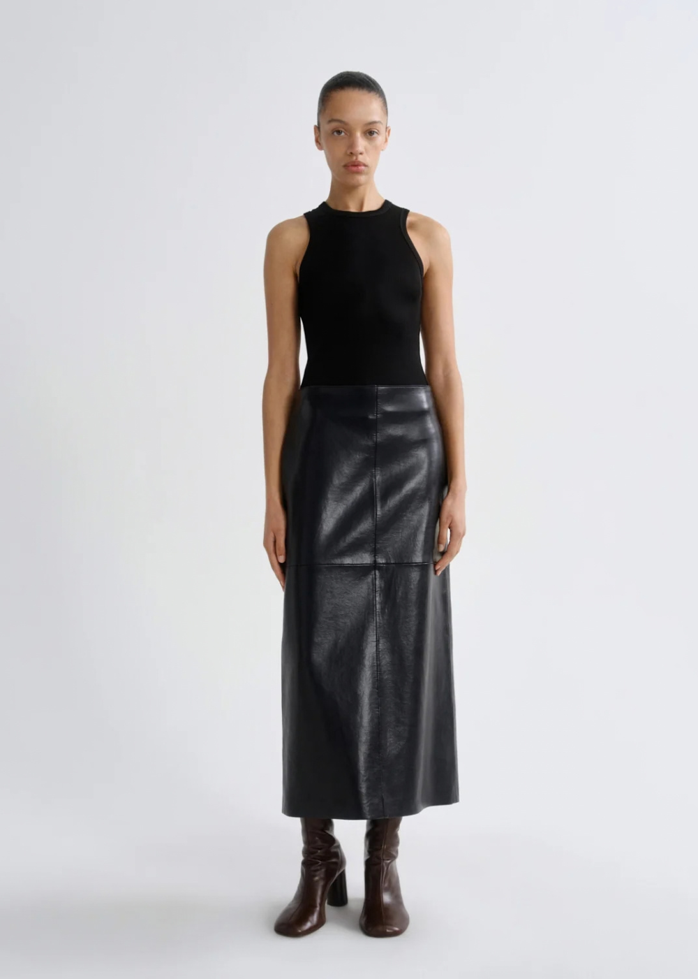 Hikson Recycled Leather Skirt