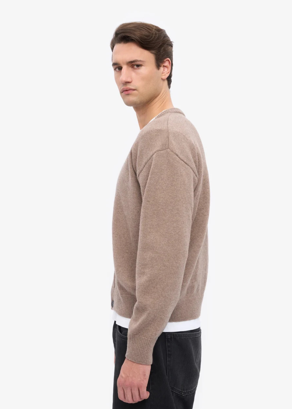 Merino Wool V-Neck Cardigan