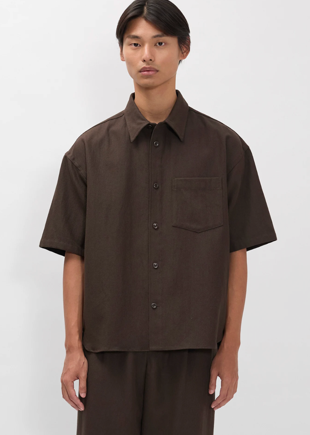 Ulriken Oversized Cotton Linen Twill SS Shirt