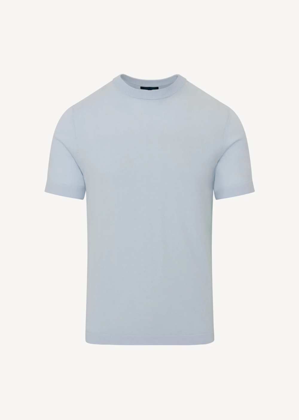 Cotton Blend Short Sleeve Crewneck