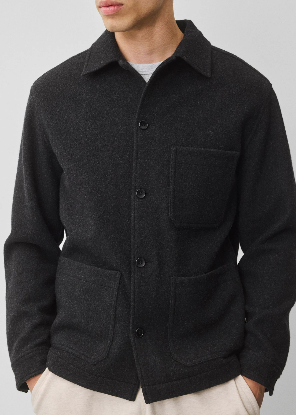 Wool Fleece Chore Jacket