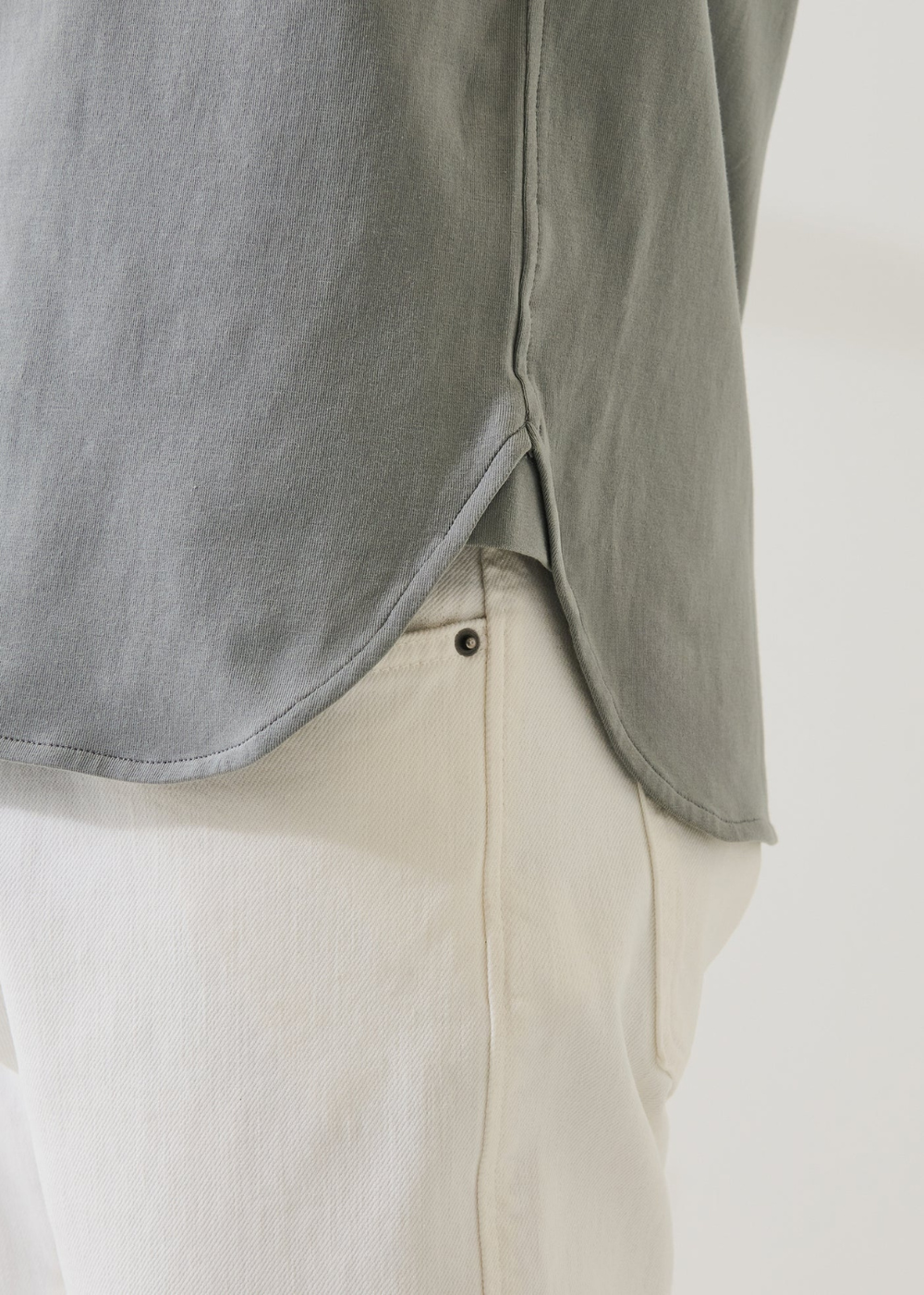 Pima Cotton Stretch Button Front SS Shirt