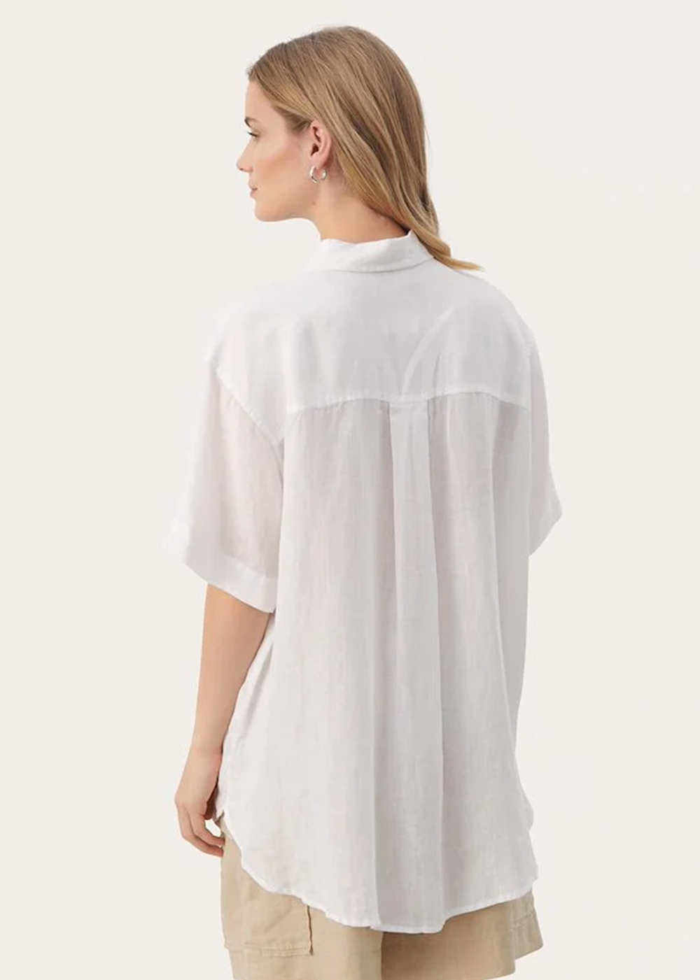 Garine Linen Shirt - Bright White - Part Two Canada - Danali