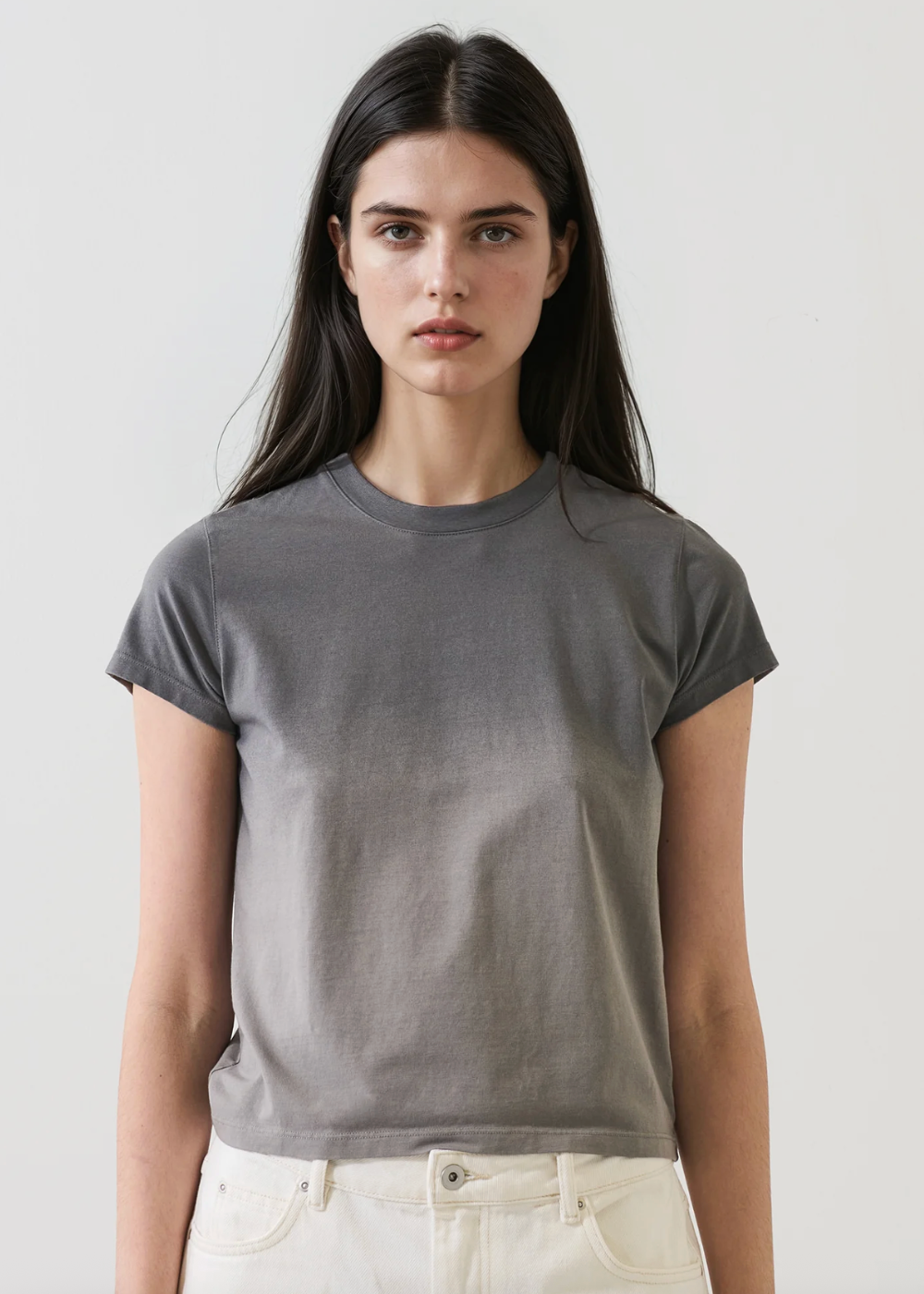 Iconic Fade Wash Crew Baby Tee