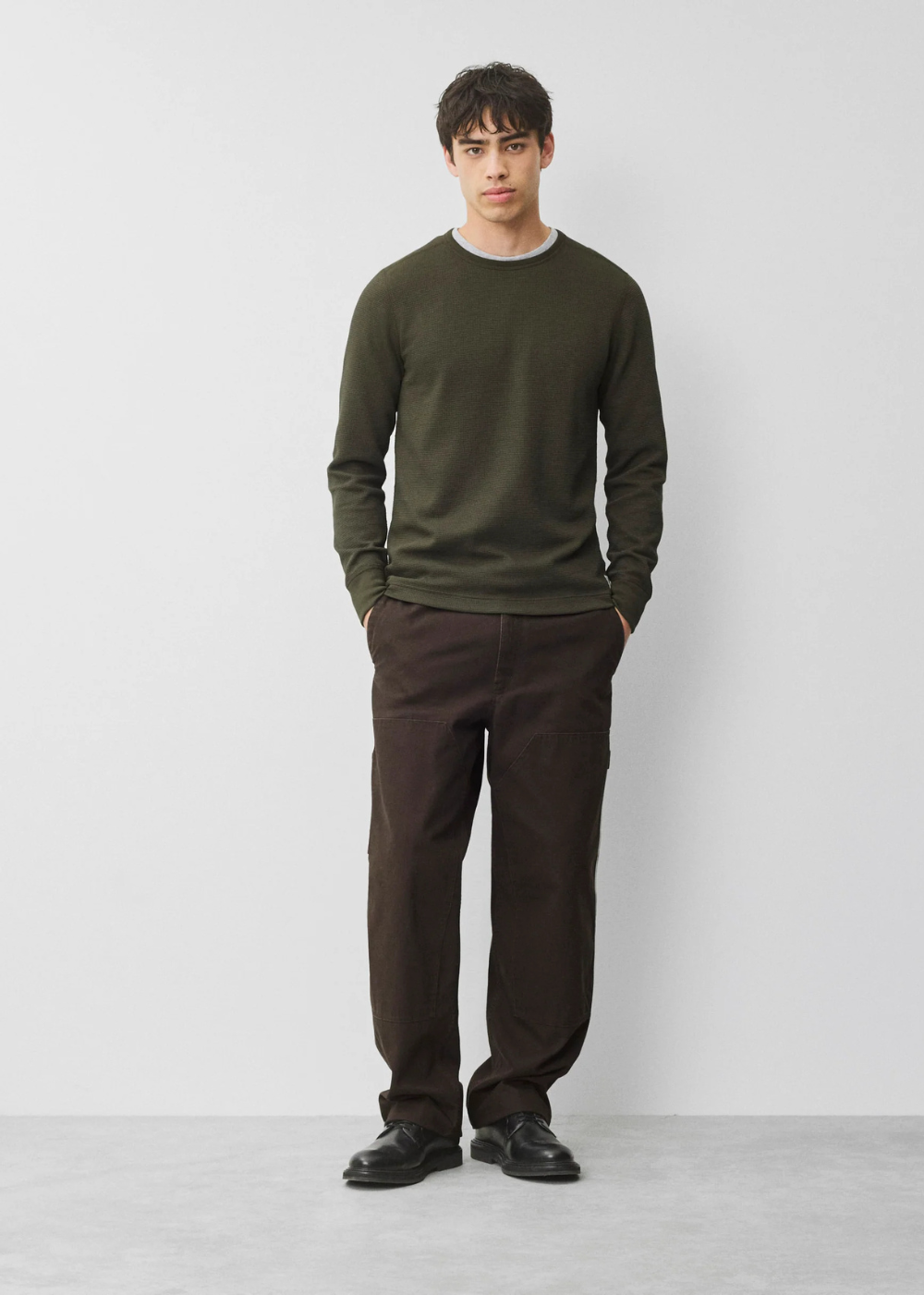 Lightweight Waffle Standard Long Sleeve