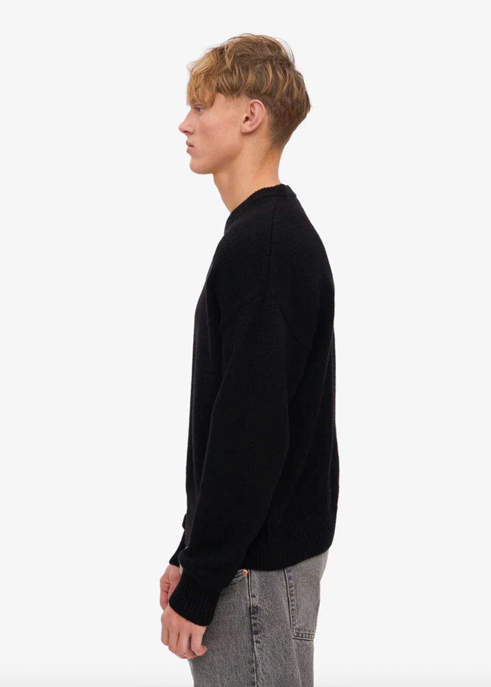 Oversized Merino Wool Crew Sweater
