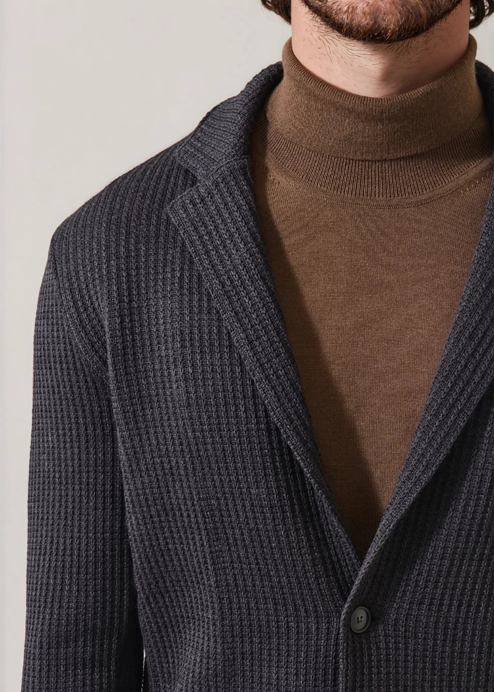 Chain Stitch 2 Button Knit Blazer