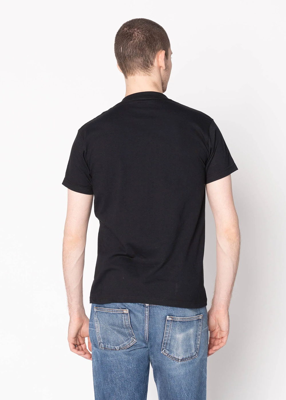 Pocket Tee - Black Lightweight Denim