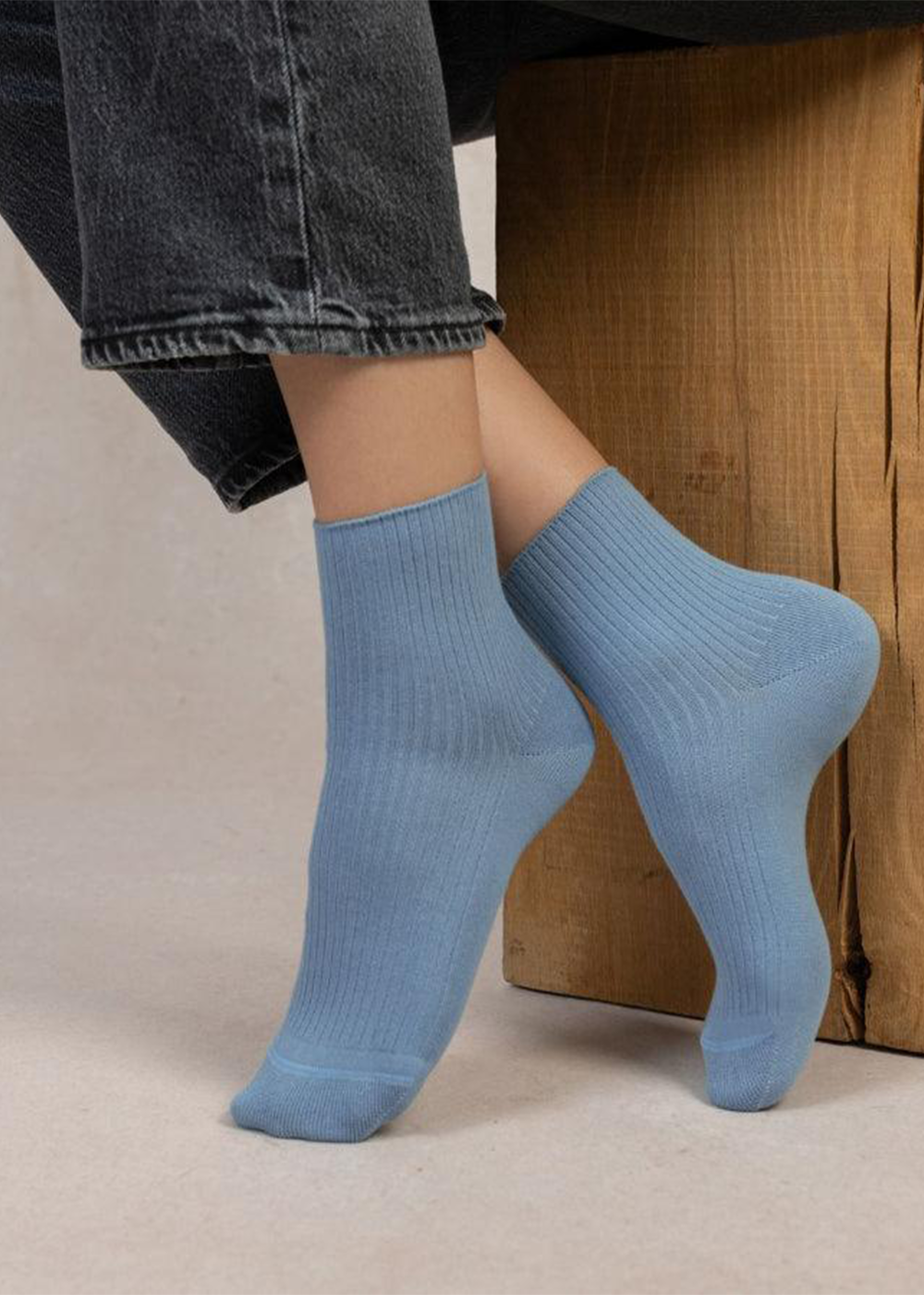 Ribbed Ankle Socks