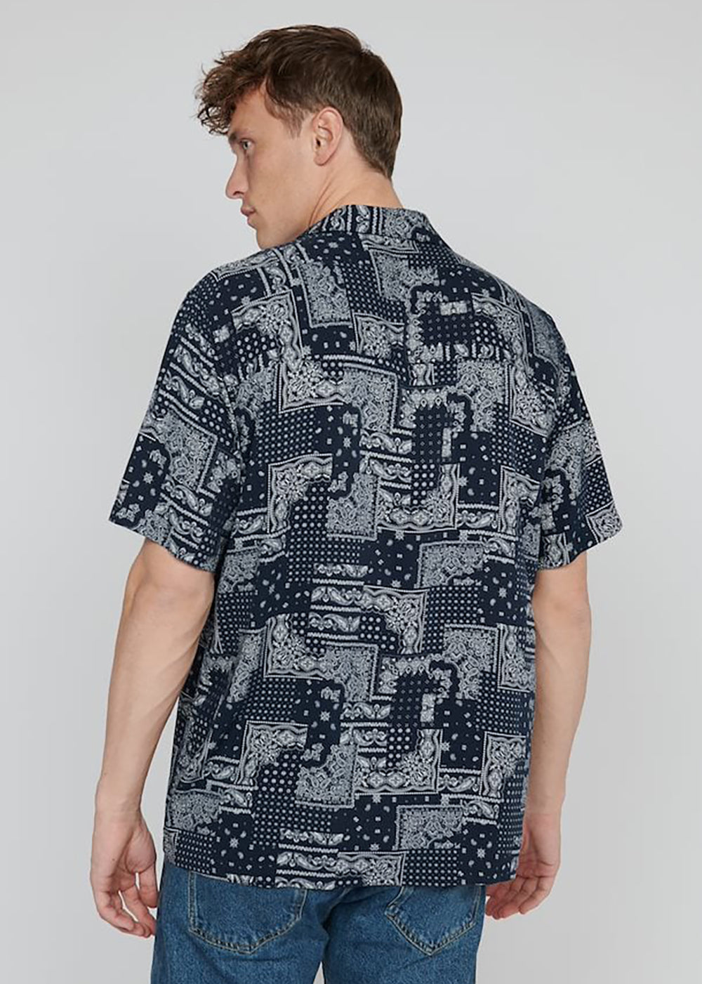 Klampo Short Sleeve Shirt - Dark Navy - Matinique Canada - Danali