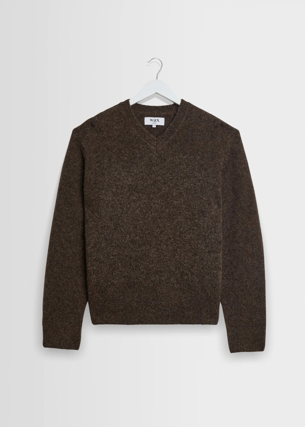 Kemp V Neck Fluffy Wool Blend