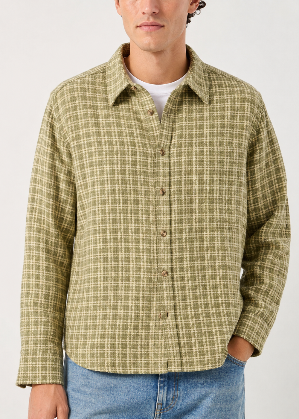 Reverse Tweed LS Shirt