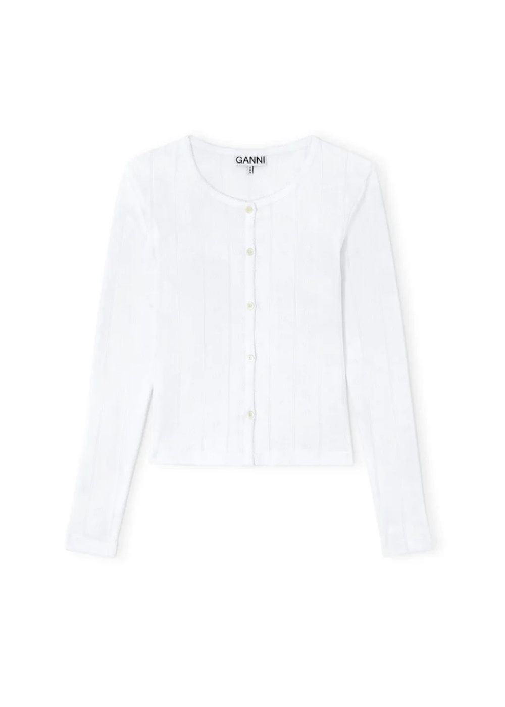 Compact Pointelle Rib Jersey Top