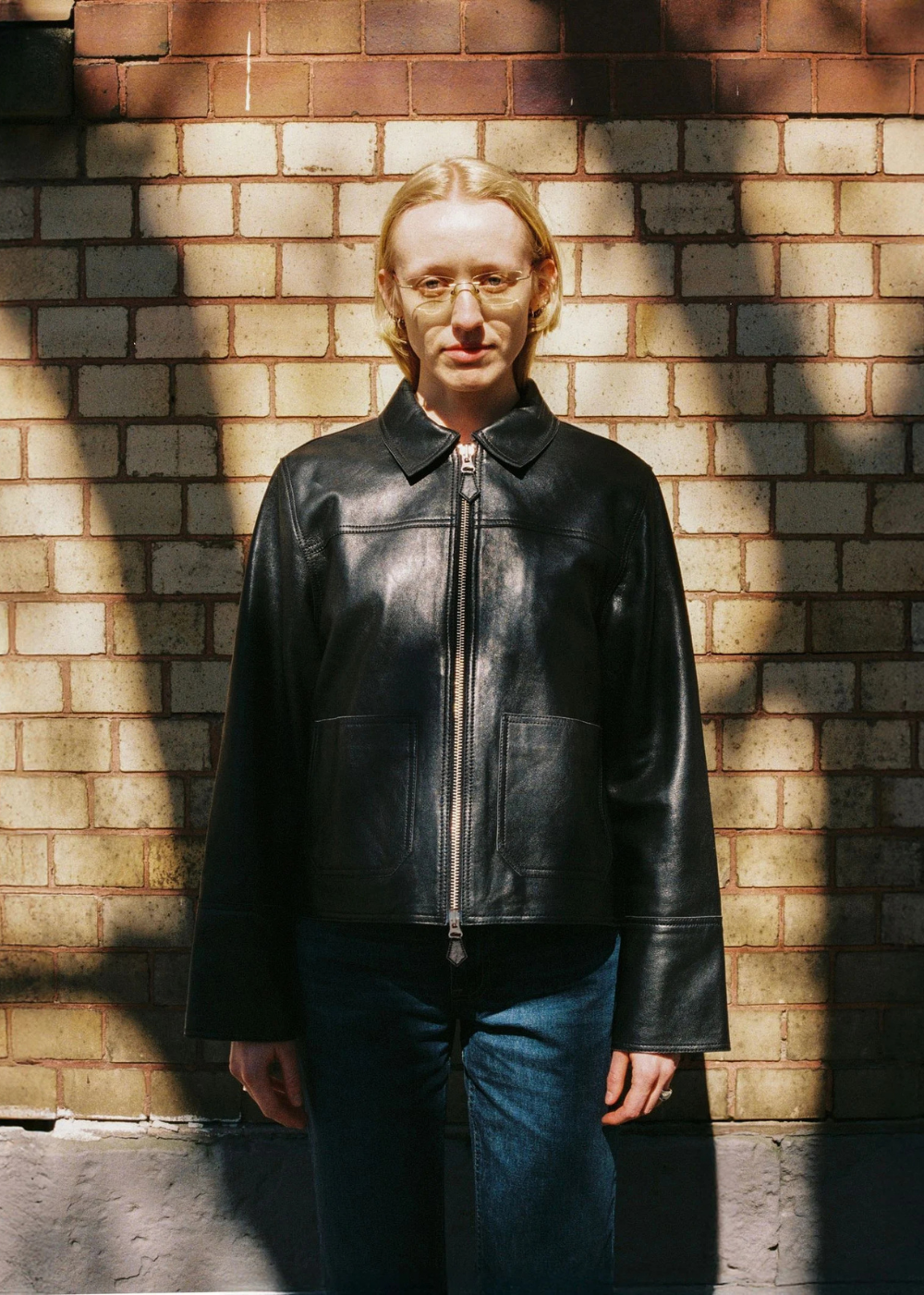 Anja Zip Leather Jacket